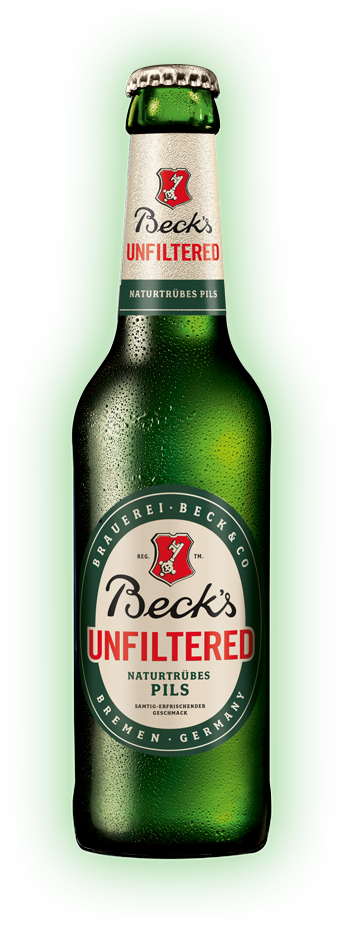 Bild einer 330ml Flasche Beck's Unfiltered